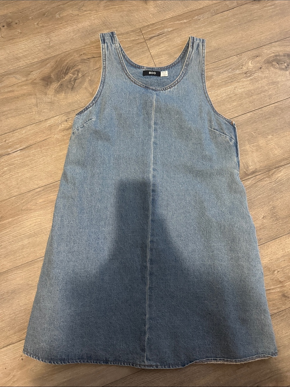 BDG Denim Pinafore in Light Blue Wash